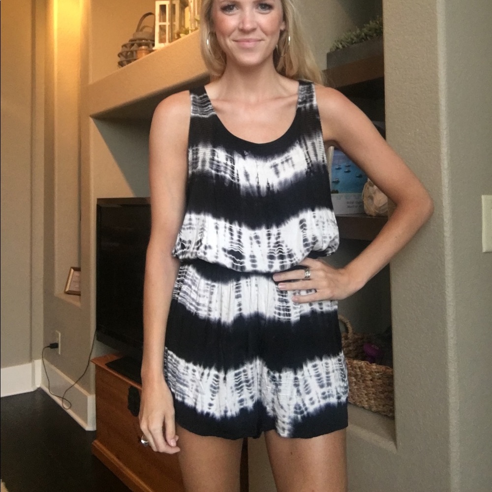 Black and White Romper